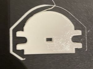Motor bracket on print bed