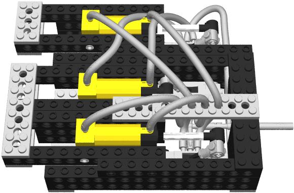 Pneumatic Engine with tubing