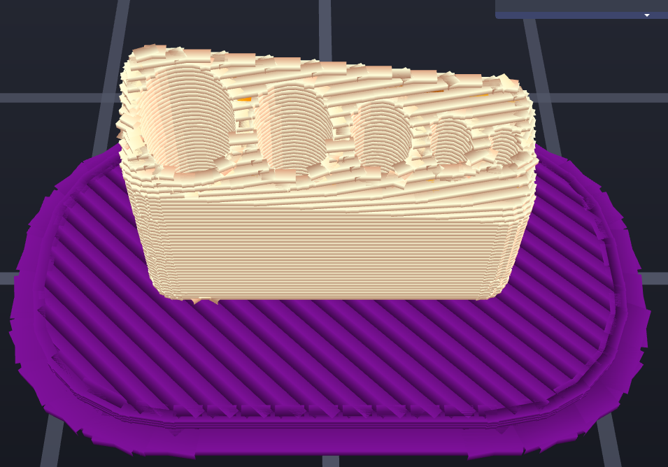 Sliced print - In FlashPrint with the raft